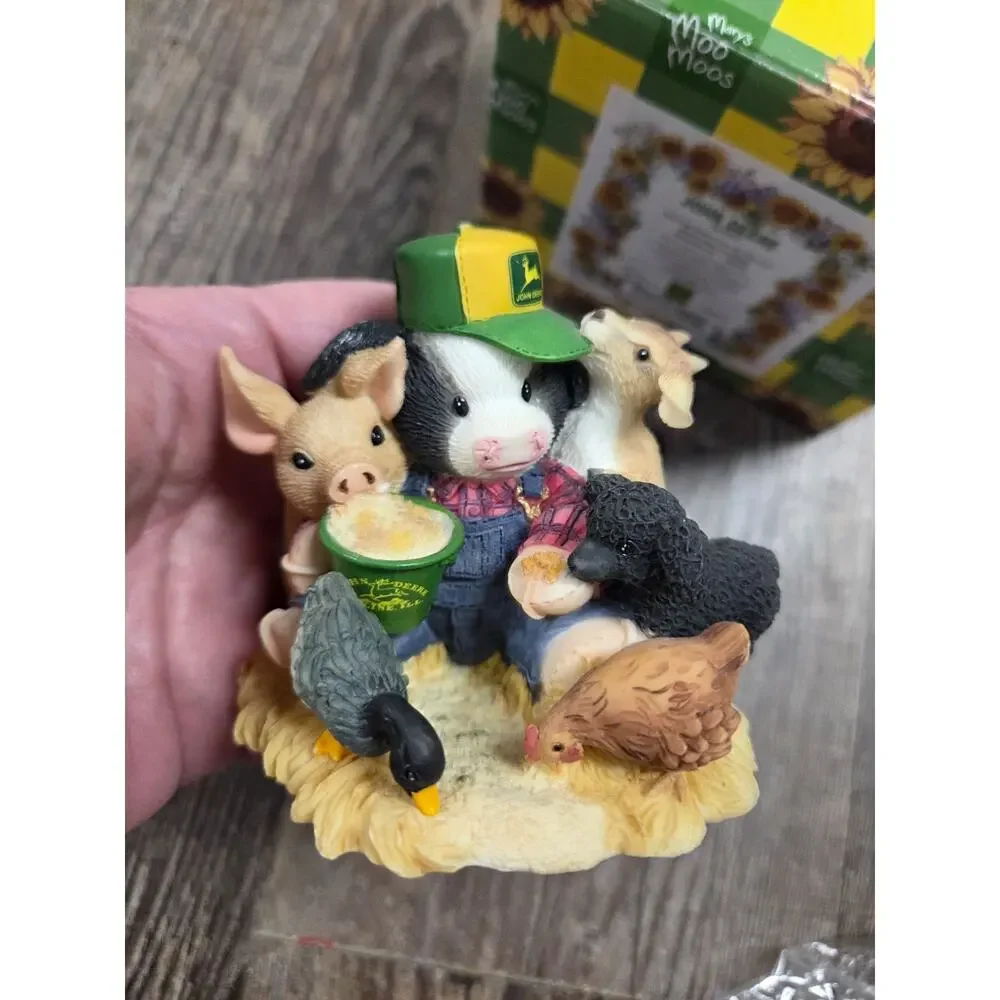 Mary's Moo Moos-Having Deere Fun At The Fair-#783587 Enesco John Deere Figure